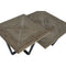 Hoofdtafel Home ESPRIT Zwart Natuurlijk Metaal Sparrenhout 118 x 78 x 45 cm