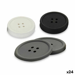 Onderzetters Knop Set Siliconen (24 Stuks)