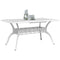 Tuintafel 150x90x72 cm gietaluminium wit