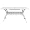 Tuintafel 150x90x72 cm gietaluminium wit