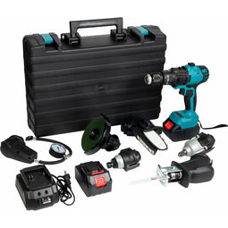 Set met boor en accessoires Deutsche Stahl MT9758 7-in-1