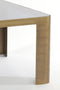 Light&living Salontafel S/2 50x50x30+75x75x40 cm OXE ant. br+smoke glas