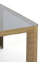 Light&living Salontafel S/2 50x50x30+75x75x40 cm OXE ant. br+smoke glas