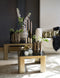 Light&living Salontafel S/2 50x50x30+75x75x40 cm OXE ant. br+smoke glas