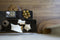 Light&living Side table S/2 100x30x70+120x35x80 cm OXE ant. br+smoke gl.