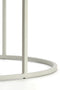 Light&living Salontafel S/2 Ø65x39+Ø75x44 cm TALCA helder rib glas+crème