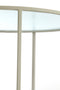 Light&living Salontafel S/2 Ø65x39+Ø75x44 cm TALCA helder rib glas+crème