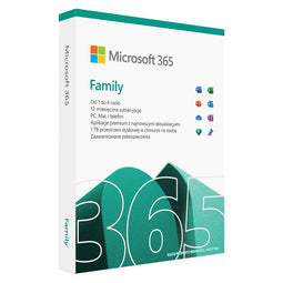 Microsoft 365 Family (6 gebruikers; 12 maanden; fysieke versie; thuis; Polen) (6GQ-01593)