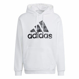 Herenhoodie Adidas Essentials Camo Wit Maat M