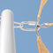Voet voor Parasol Wit Staal Touw 4,5 x 4,5 x 250 cm