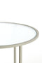 Light&living Bijzettafel S/2 Ø50x40+Ø52x45 cm TALCA helder rib glas+crème