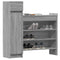 Schoenenkast 100,5x28x100 cm bewerkt hout grijs sonoma eiken