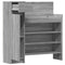Schoenenkast 100,5x28x100 cm bewerkt hout grijs sonoma eiken