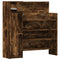 Schoenenkast 100,5x28x100 cm bewerkt hout gerookt eikenkleurig