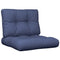 Palletkussens 2 st stof marineblauw