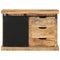 Dressoir 80x30x55 cm massief ruw mangohout