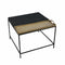 Bijzettafel DKD Home Decor 61 x 61 x 49 cm Zwart Gouden Staal Aluminium
