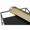 Bijzettafel DKD Home Decor 61 x 61 x 49 cm Zwart Gouden Staal Aluminium