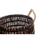 Basket spelset DKD Home Decor Natuurlijk Lila Zeegras Tropisch 39 x 39 x 41 cm 3 Onderdelen