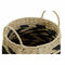 Basket spelset DKD Home Decor Zwart Lichtbruin Natuurlijke Vezel Boho 30 x 30 x 30 cm 2 Onderdele...