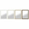 Wandspiegel DKD Home Decor Bruin Zwart Donker grijs Ivoor 70 x 2 x 97 cm (4 Stuks)