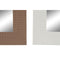 Wandspiegel DKD Home Decor Bruin Zwart Donker grijs Ivoor 70 x 2 x 97 cm (4 Stuks)