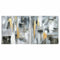 Schilderij DKD Home Decor Abstract 80 x 3 x 80 cm Loft (2 Stuks)
