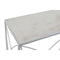 Console DKD Home Decor Wit Zilverkleurig Metaal Marmer 100 x 33 x 78 cm