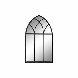 Wandspiegel DKD Home Decor Zwart Metaal Venster 36 x 2 x 65 cm (65 Onderdelen)