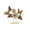 Decoratieve figuren DKD Home Decor Gouden Metaal Terra cotta (66 x 9 x 51,4 cm)
