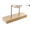 Decoratieve figuren DKD Home Decor Gouden Metaal Terra cotta (66 x 9 x 51,4 cm)