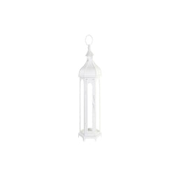 Lykta DKD Home Decor Kristal Metaal Wit (20 x 17 x 55 cm)