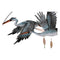 Wanddecoratie DKD Home Decor 71 x 5 x 71 cm Reiger (2 Stuks)
