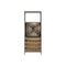 Flessenrek DKD Home Decor Zwart Natuurlijk Metaal Spar 60 x 30 x 160 cm