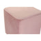 Voetensteun DKD Home Decor Marineblauw Licht Roze Hout Plastic Fluweel Stads 36 x 36 x 35 cm (2 S...