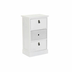 Ladenkast DKD Home Decor Wit Grijs Paulownia hout 36 x 25 x 62 cm