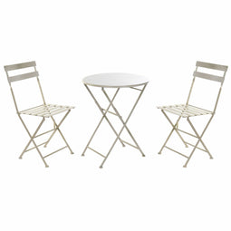 Tafel met twee stoelen DKD Home Decor 80 cm 60 x 60 x 70 cm