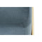 Kruk DKD Home Decor Schuim Blauw Gouden Metaal Polyester Fluweel Hout MDF (80 x 80 x 42 cm)