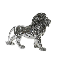 Decoratieve figuren DKD Home Decor 55,5 x 17,5 x 38,5 cm Zilverkleurig Leeuw Modern
