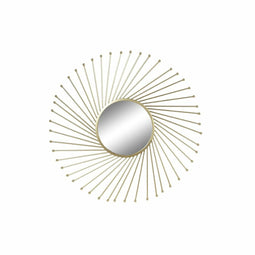 Wandspiegel DKD Home Decor Gouden Metaal Kristal 84 x 2,5 x 84 cm