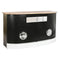 Gemakkelijk verplaatsbare meubels DKD Home Decor BAR Wit Bruin Zwart Aluminium Ijzer Mangohout 15...