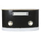 Gemakkelijk verplaatsbare meubels DKD Home Decor BAR Wit Bruin Zwart Aluminium Ijzer Mangohout 15...