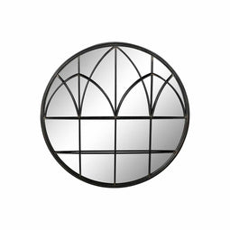 Wandspiegel DKD Home Decor Zwart Metaal (76 x 4 x 76 cm)