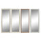 Wandspiegel DKD Home Decor Wit Bruin Donker grijs 36 x 2 x 95,5 cm (4 Stuks)