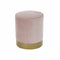 Voetensteun DKD Home Decor Roze Fluweel Gouden Metaal Polyester (35 x 35 x 40 cm)
