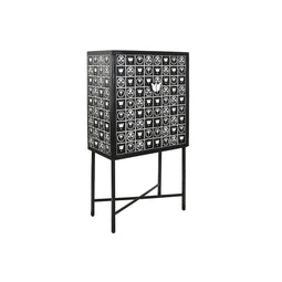Gemakkelijk verplaatsbare meubels DKD Home Decor Tweekleurig Ijzer Bot 80 x 40 x 153 cm