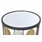 Set van 2 kleine tafels DKD Home Decor Zwart Multicolour 46 x 46 x 61 cm