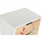 Ladenkast DKD Home Decor Natuurlijk Rubberwood Wit Kastanjebruin Paulownia hout (40 x 30 x 78 cm)