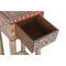 Bijzettafel DKD Home Decor Multicolour Natuurlijk Mangohout 30,5 x 31 x 80,5 cm