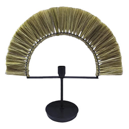 Bureaulamp DKD Home Decor Natuurlijk Zwart Ijzer Jute (57 x 17 x 52 cm)